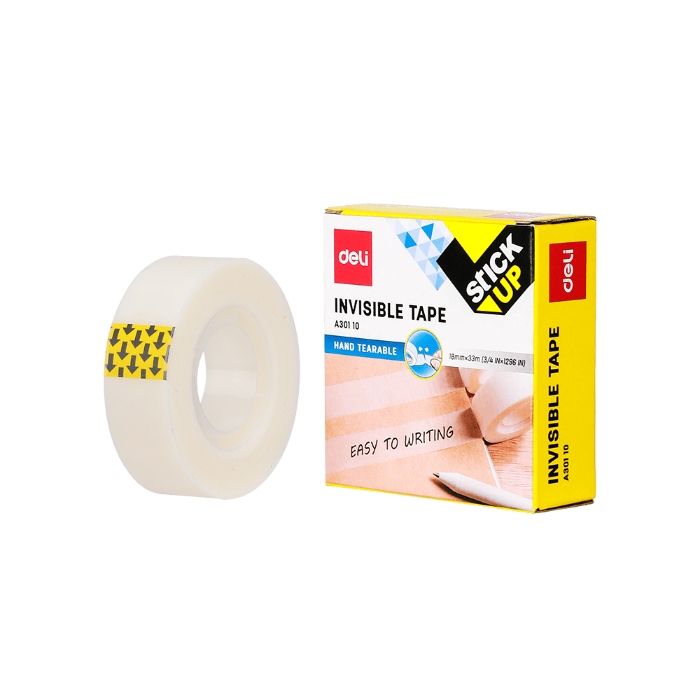 Transparent Office Adhesive Tape 18mmΧ33m DELI STICK UP (6pcs pack)