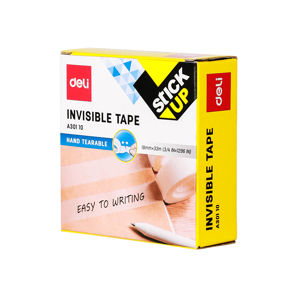 Transparent Office Adhesive Tape 18mmΧ33m DELI STICK UP (6pcs pack)