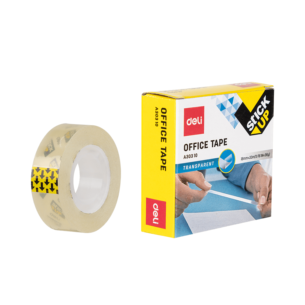 Transparent Office Adhesive Tape 18mmΧ33m DELI (6pcs pack)