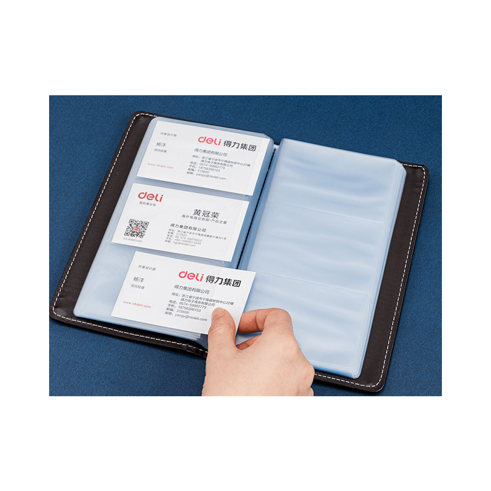 180 Slots Card Holder 19.5x11.5cm DELI Black