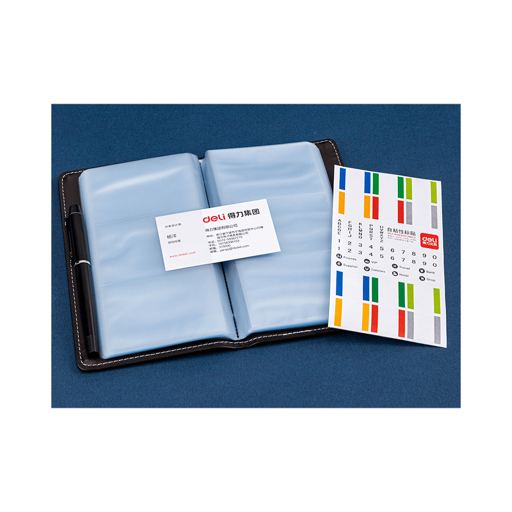 180 Slots Card Holder 19.5x11.5cm DELI Black