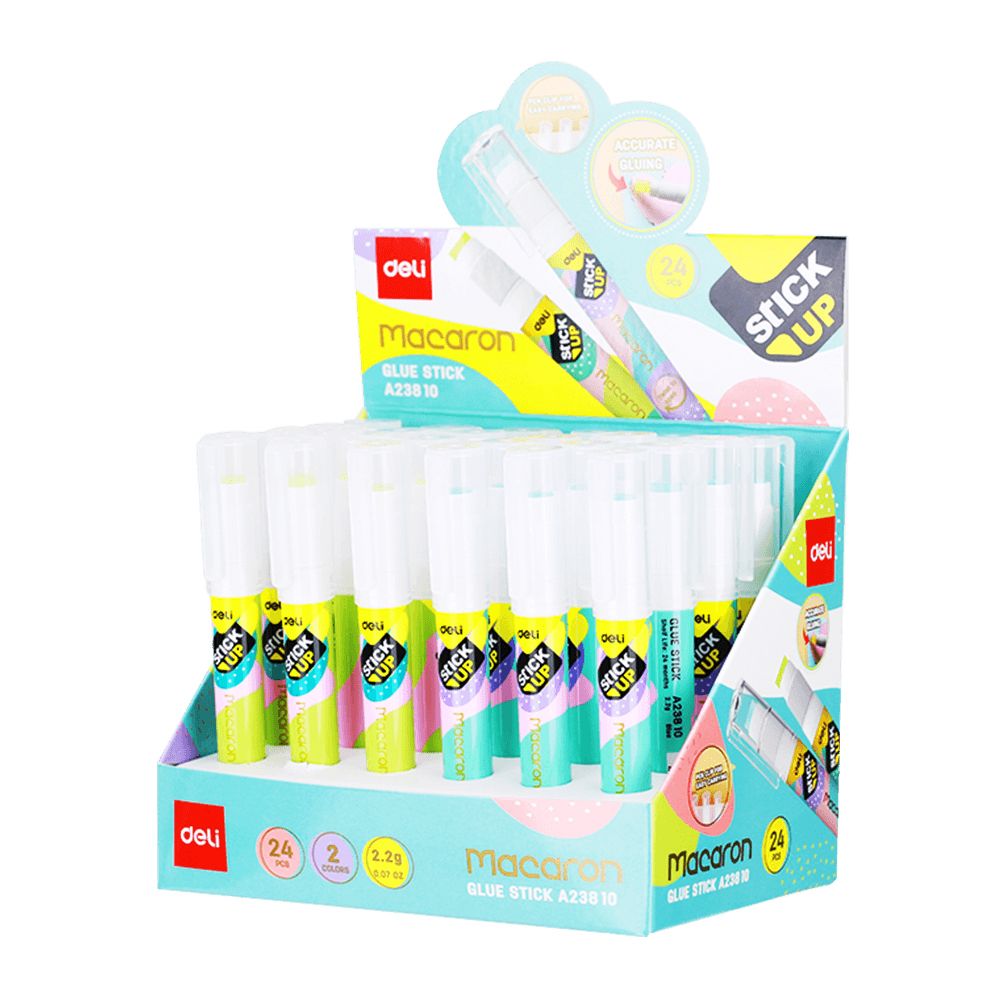 Glue Stick 2,2gr DELI MACARON (24pcs Display)