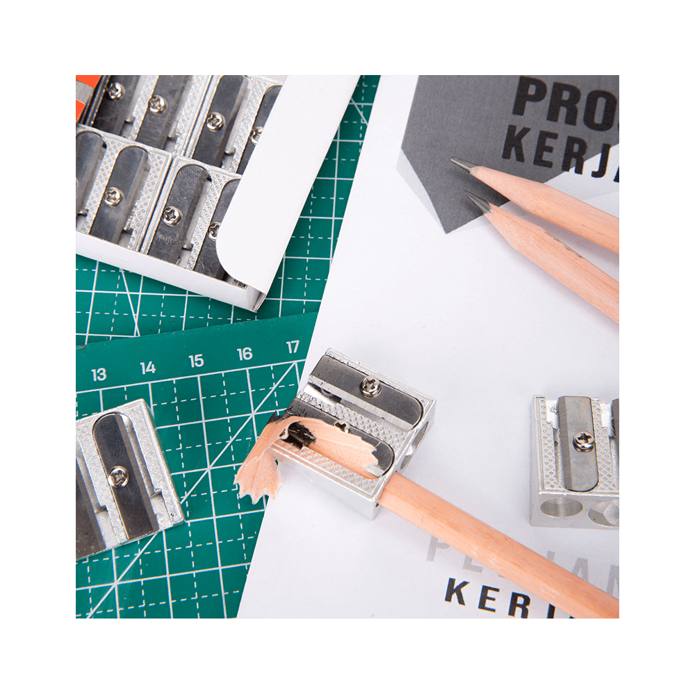 Double Metallic Scraper Φ8-12mm DELI, pack of 12pcs