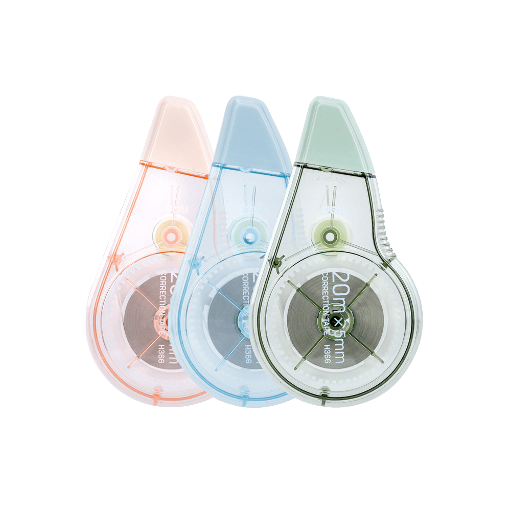 24 Correction Tapes 5mmx20m in 3 colors DELI