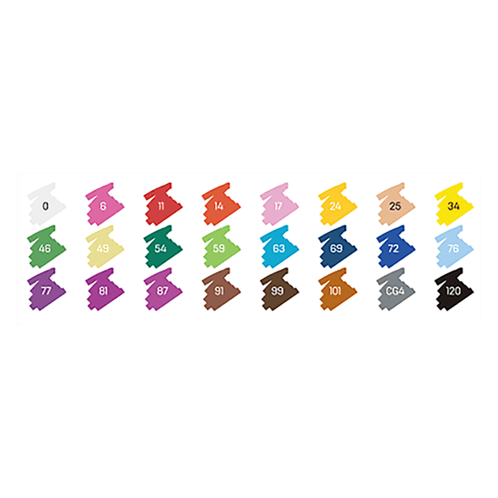 Μαρκαδόροι Σχεδίου Διπλή Μύτη Washable 24 χρωμ. DELI Colorun (Συσκευασία 24τμχ)