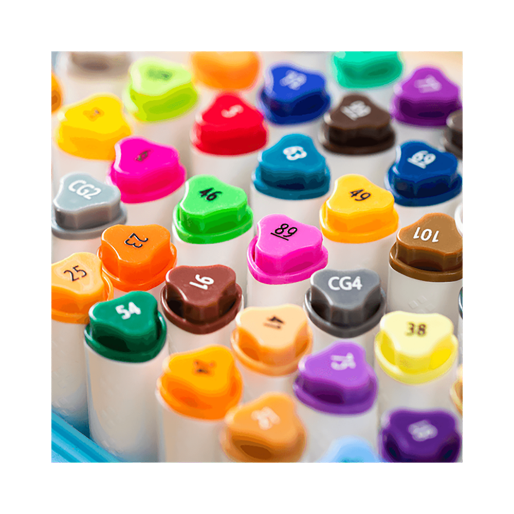 Μαρκαδόροι Σχεδίου Διπλή Μύτη Washable 24 χρωμ. DELI Colorun (Συσκευασία 24τμχ)