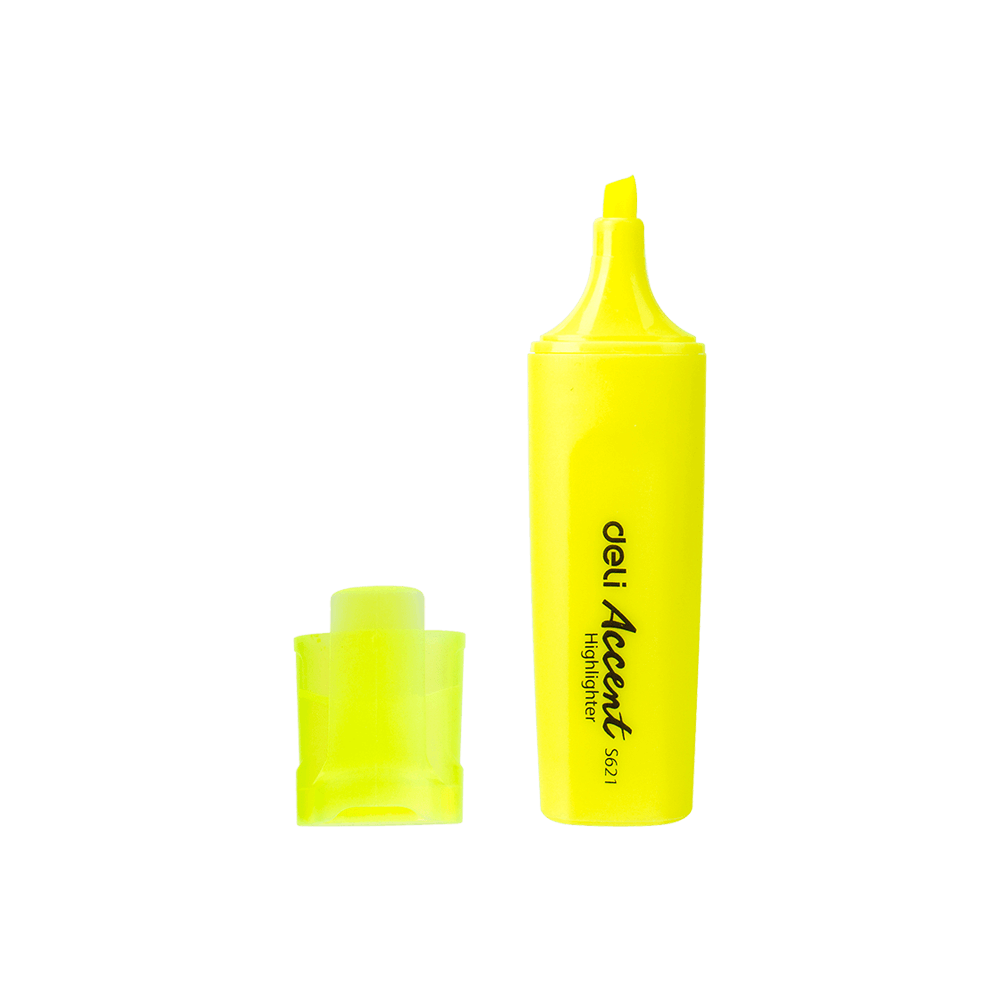 Underline Marker 1-5mm Chisel DELI ACCENT Yellow (Pack 10pcs)