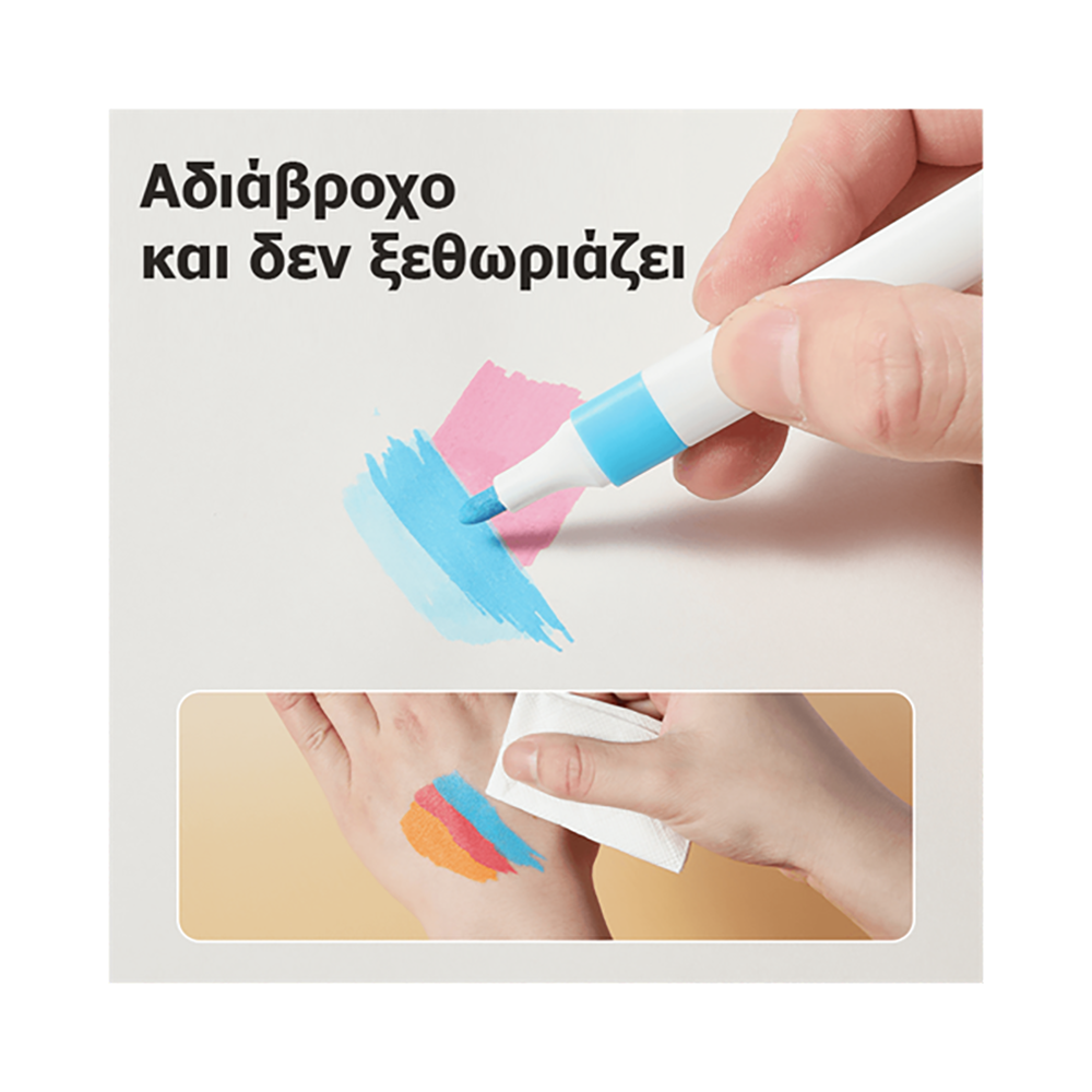 Design Acrylic Markers DELI in 12 colors (Pack 12pcs)