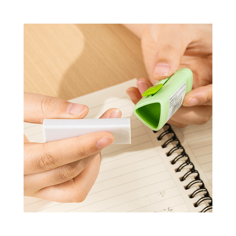 Γόμα σε Πλαστική Θήκη DELI JINGOO, Ασσορτί σε Σταντ με 18τμχ