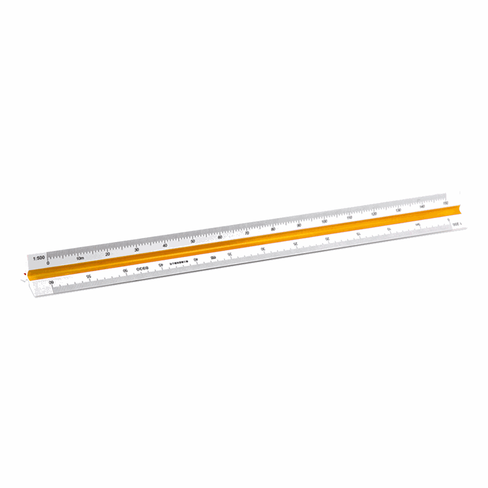 DELI Classic Scaled Ruler1:500 (1:100/200/250/300/400/500) 30cm
