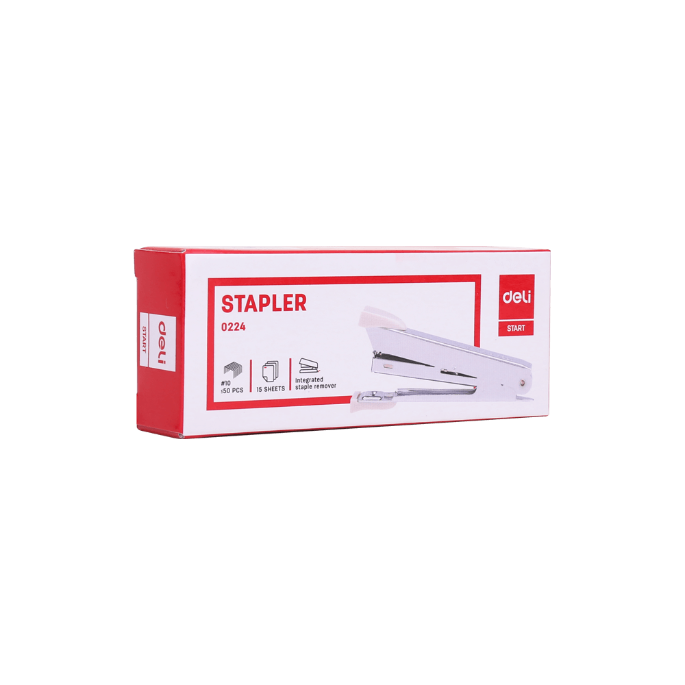 Handheld Stapler Νο10 DELI in 3 colors Assorted (Pack of 12pcs)
