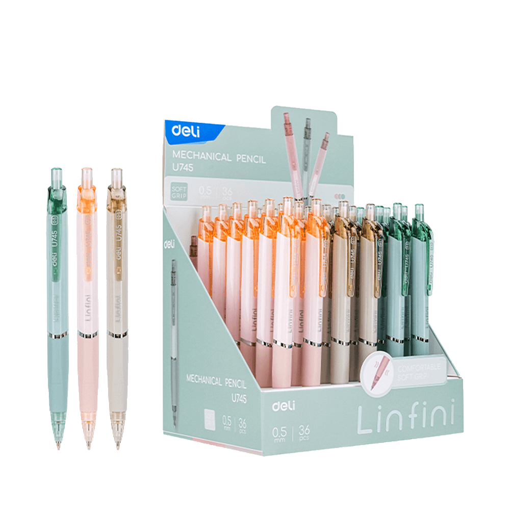 Mechanical Pencil 0.5mm DELI LINFINI (Display of 36pcs)