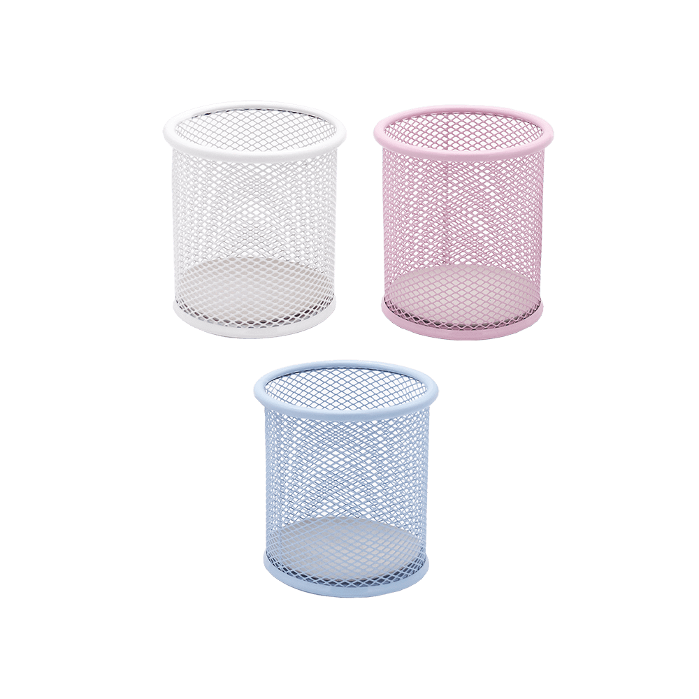 DELI Metallic Pencil Case D9xH10cm, in 3 colours