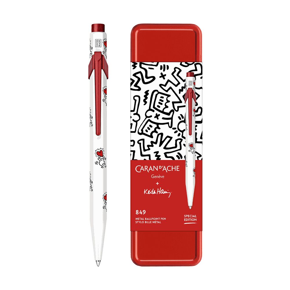 CDA KEITH HARING Christmas Display with 10 A5 Notebooks & 10 Ball pens