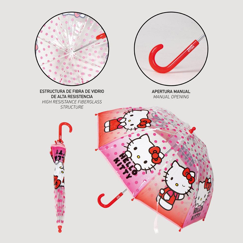 Ομπρέλα Φυσαλίδα 45εκ με άνοιγμα 71εκ HELLO KITTY