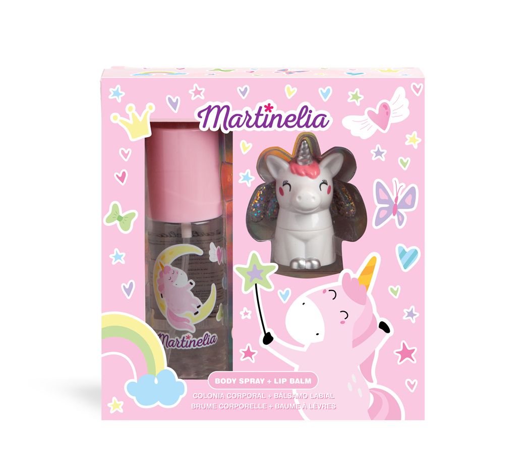 Set Body Mist 85ml & Lip balm 2,8gr UNICORN SWEET DREAMS in 3 flavours