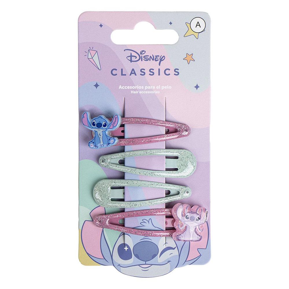 Hair Accessories Clips 4pcs DISNEY Lilo & Stitch