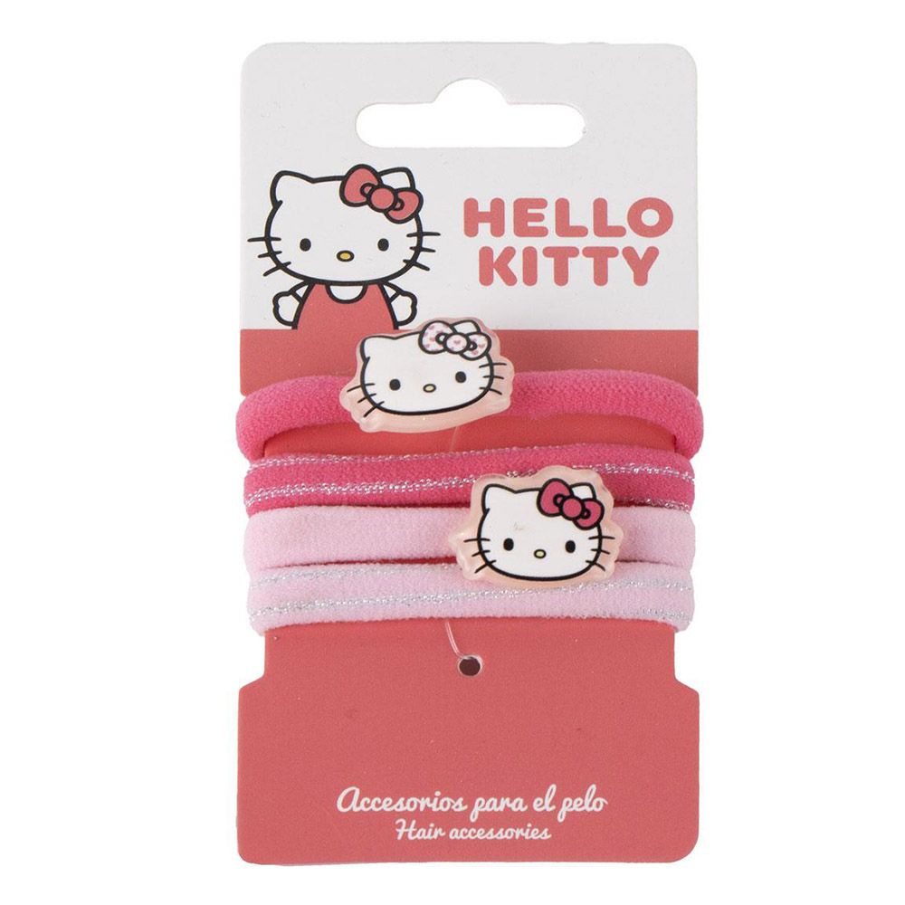 Αξεσουάρ για τα Μαλλιά 4τμχ Λαστιχάκια HELLO KITTY