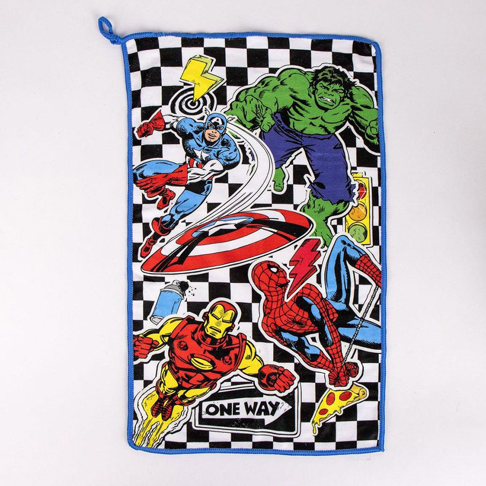 Transparent PVC Toiletry Bag with Hair-brush & Towel MARVEL AVENGERS