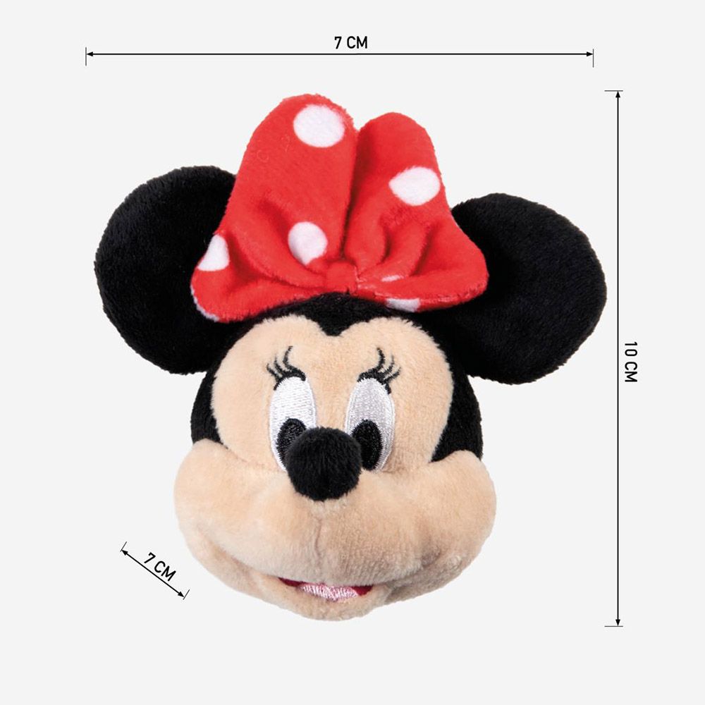 Keyring with Soft Toy 10cm/4in DISNEY Minnie Mouse