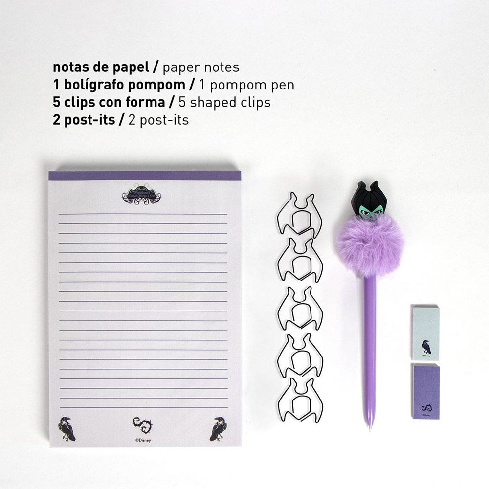 Gift-set with Stationery & Pencil Case DISNEY Villains