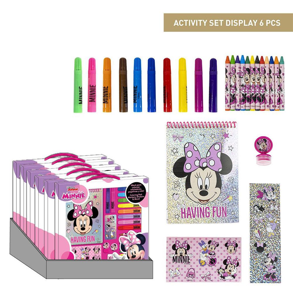 Colouring Stationery Set Box 26pcs DISNEY Minnie Mouse