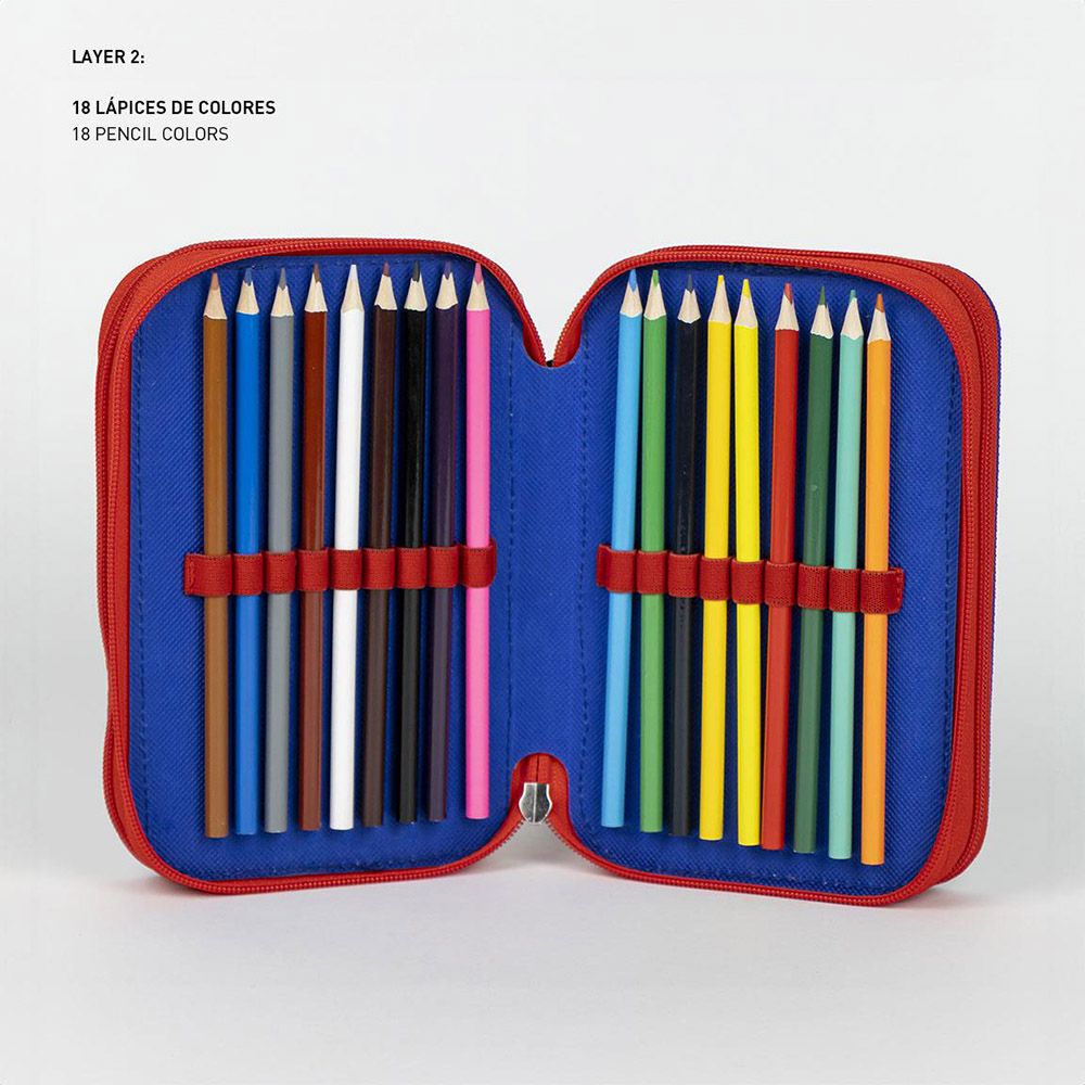Triple Rectangular Pencil Case SONIC Prime