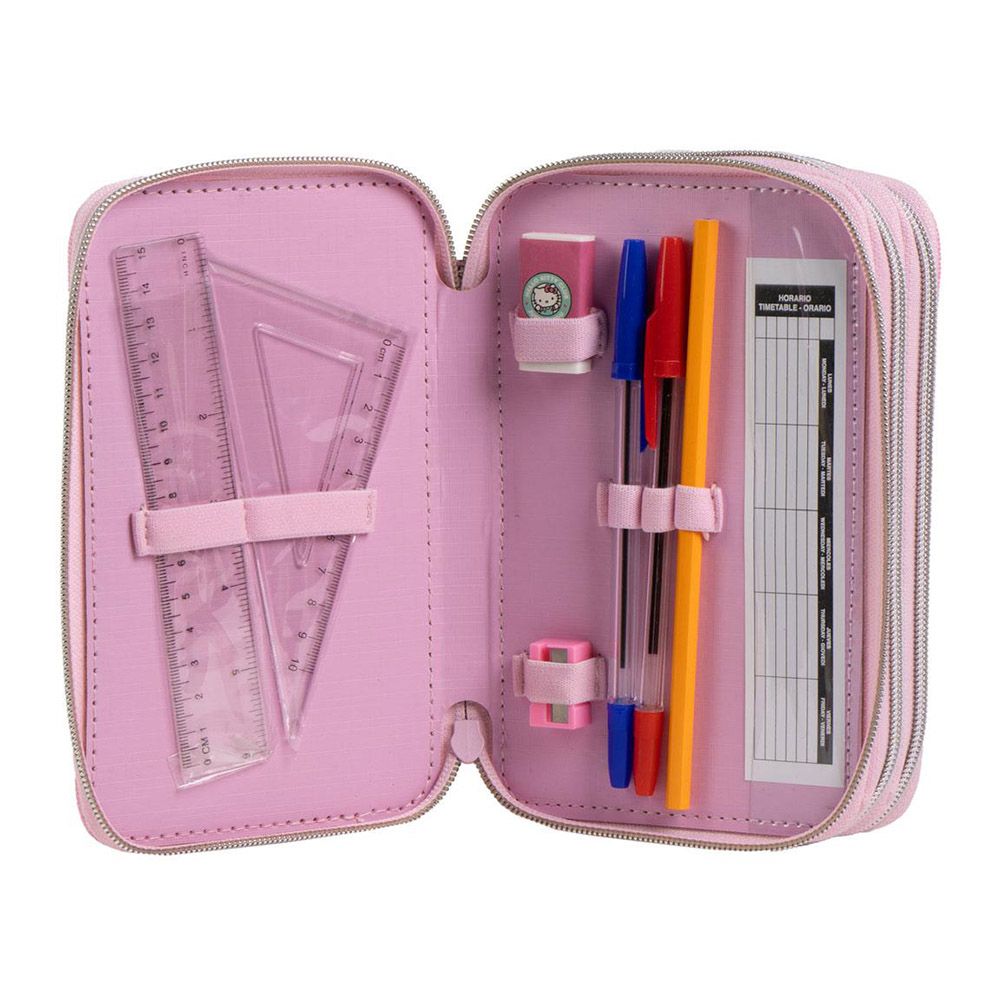 Triple Rectangular Pencil Case HELLO KITTY