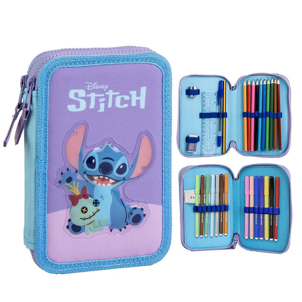 Double Pencil Case with Accessories DISNEY Lilo & Stitch