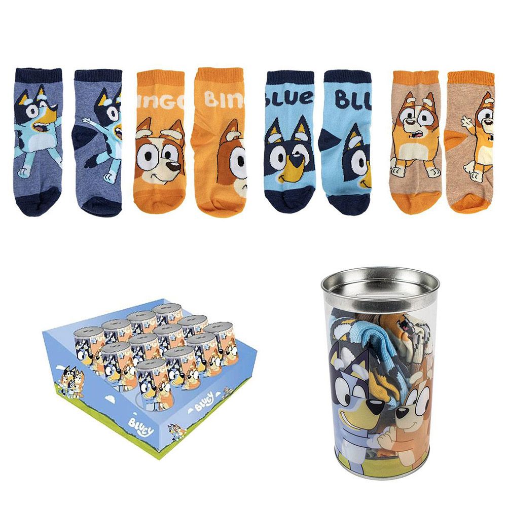 Socks [8pcs] BLUEY - Sizes 4x[23/26] + 4x[27/30]