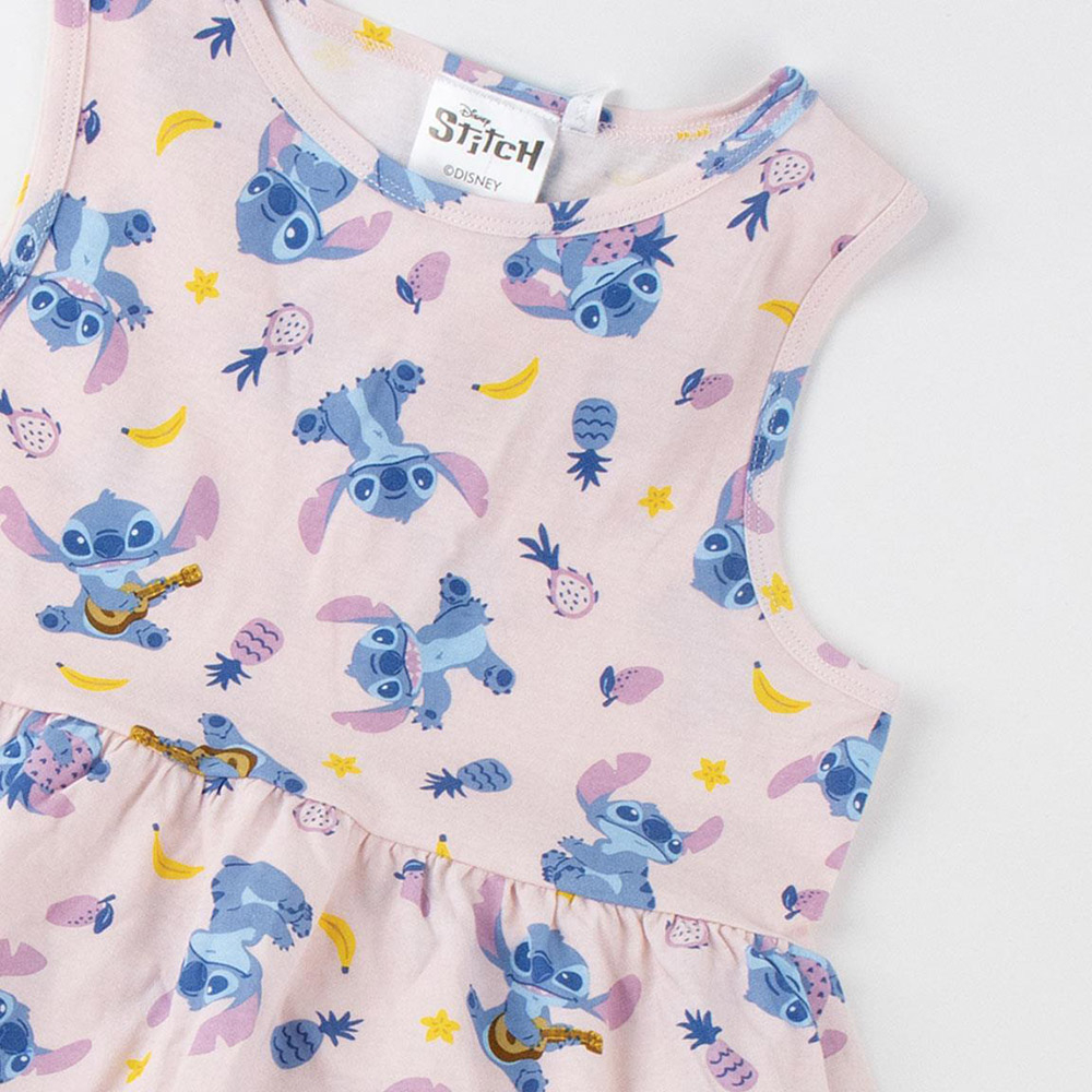 Αμάνικο 100% Βαμβακερό φόρεμα DISNEY Stitch Συσκ. 6 τεμ.