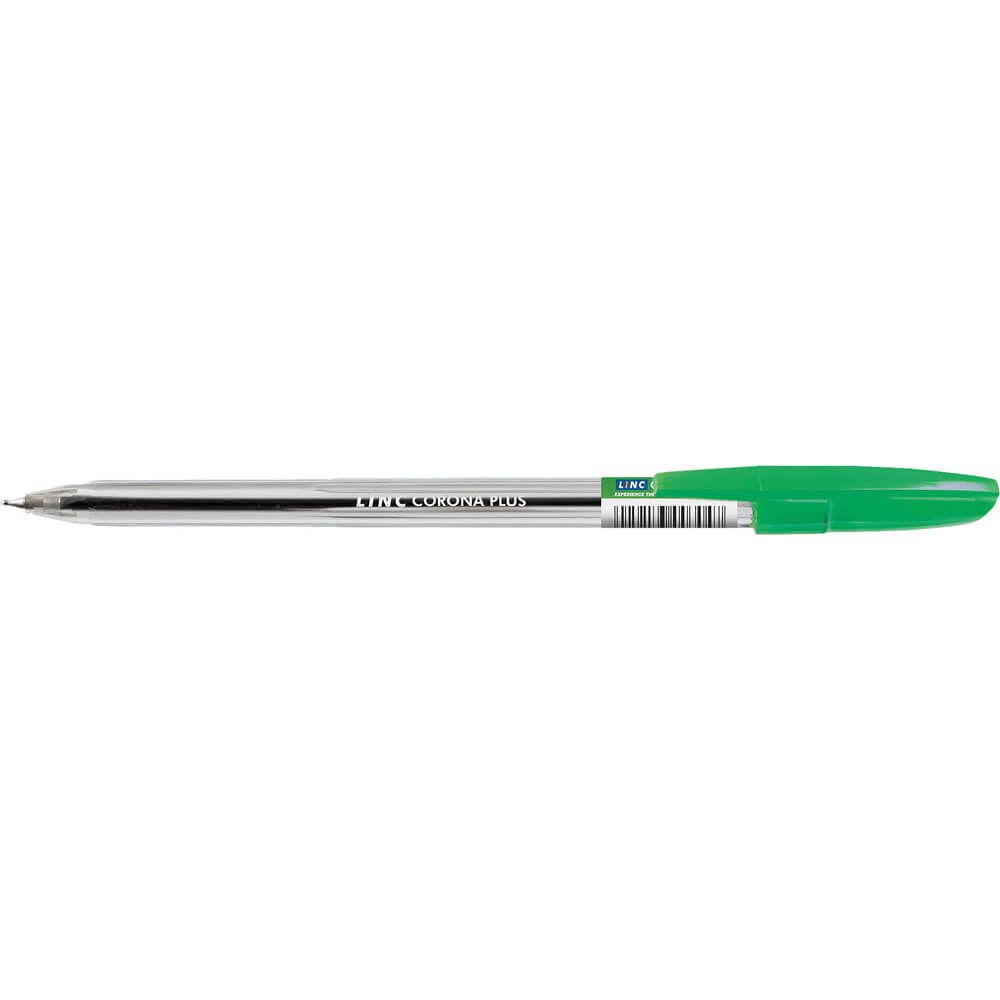 Ball pen LINC Corona plus/πράσινο, κουτί 50τμχ