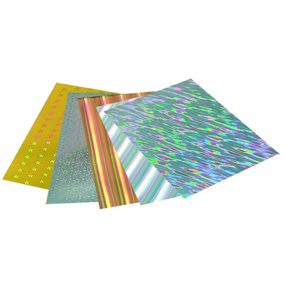 Χαρτόνι Ολόγραμμα, 25Χ35 mm, 230 γρ, 5 Χρώματα