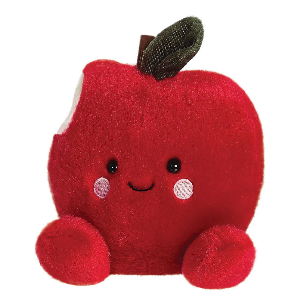 PALM PALS Crisp Red Apple - Δαγκωμένο Κόκκινο Μήλο Λούτρινο, 13εκ
