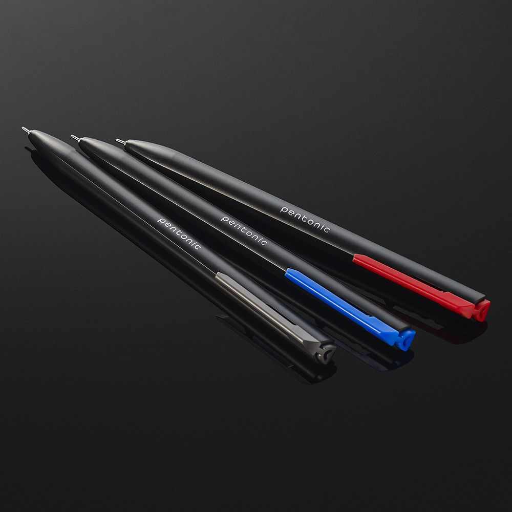 Ball pen LINC Pentonic Switch/μπλε, μαύρο, κόκκινο, Θήκη 100τμχ