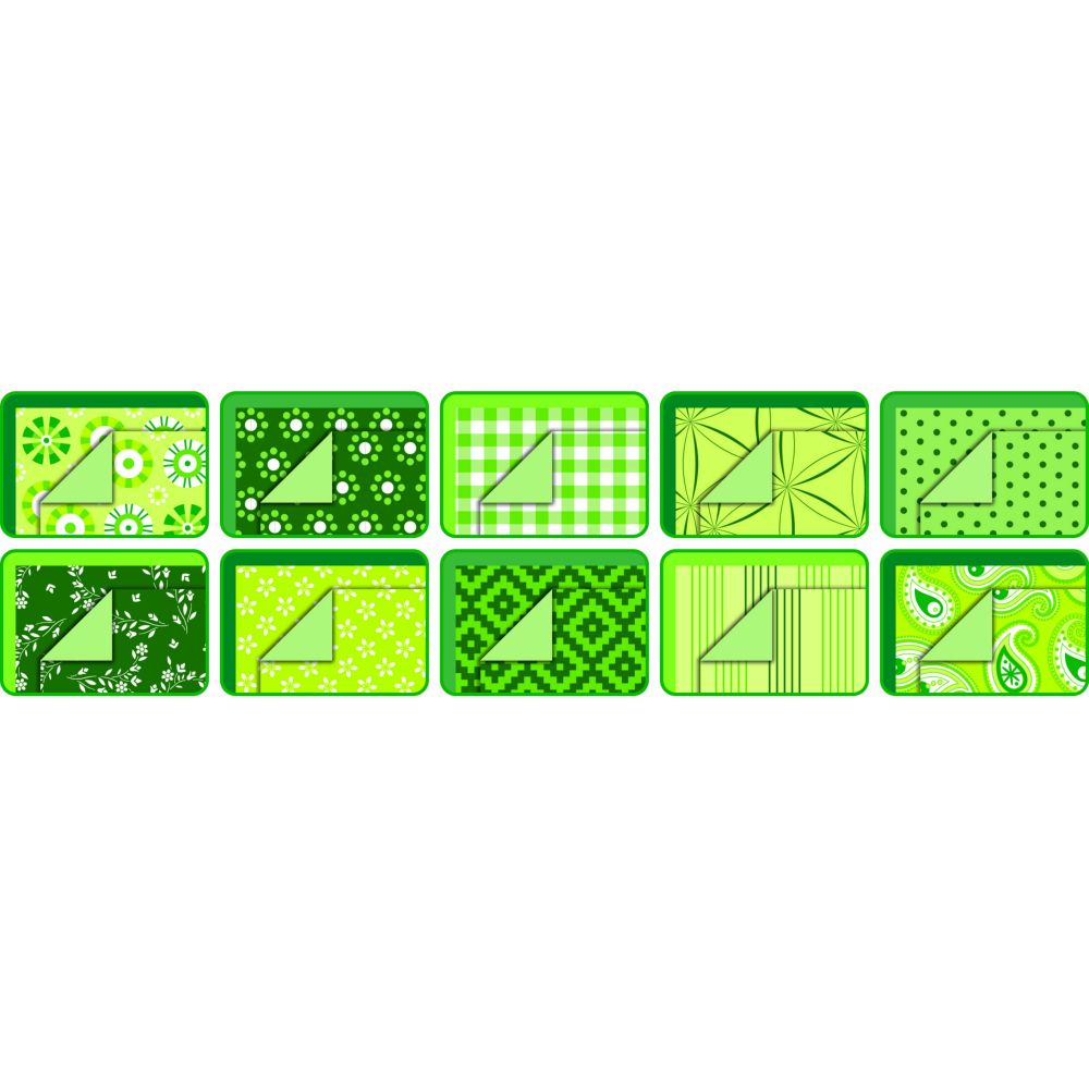 Μπλοκ Χαρτιών Με Μοτίβα, 24Χ34 εκ, 30 Φύλλα, Πράσινο