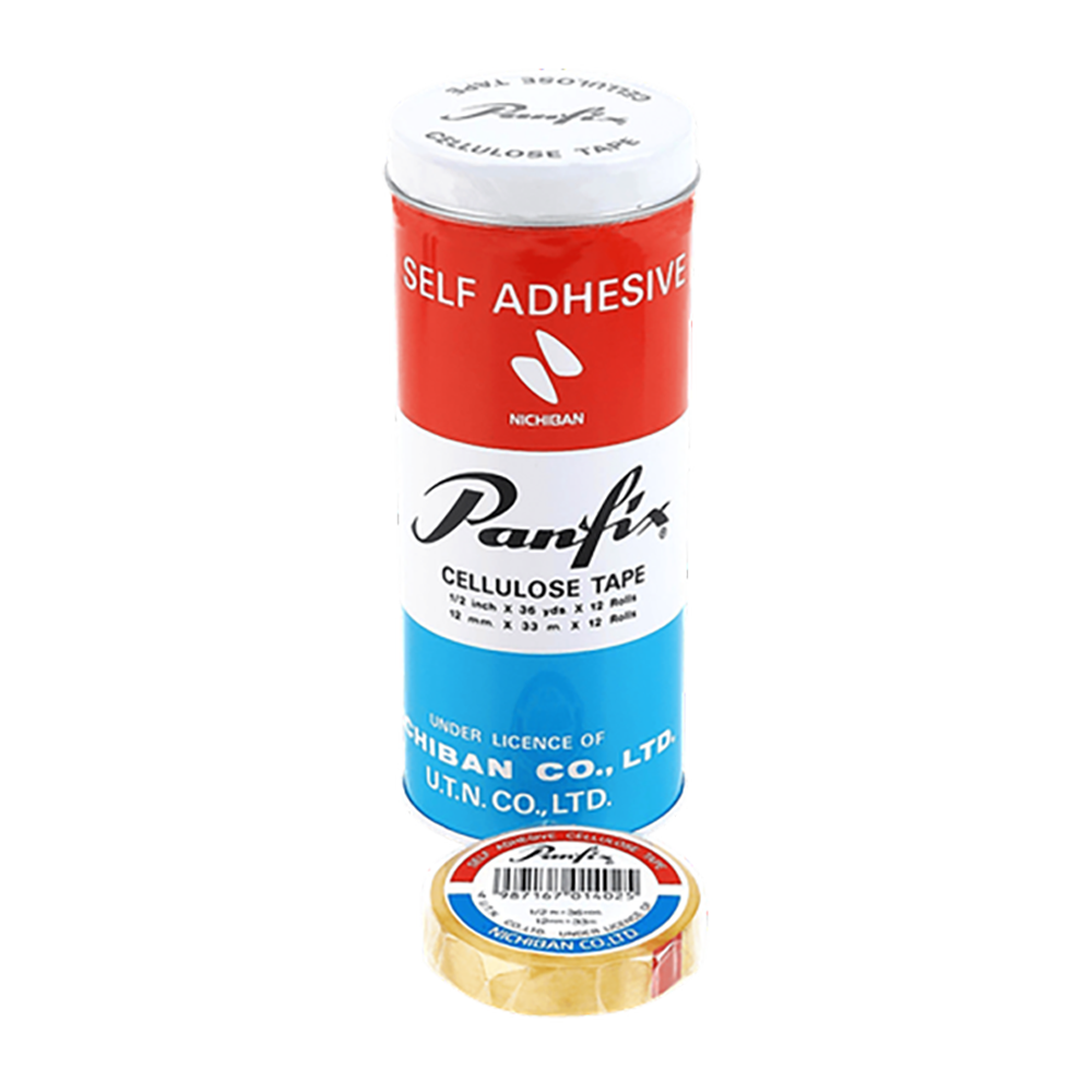 Transparent Office Adhesive Tape 12mmΧ33m PANFIX (12pcs pack)