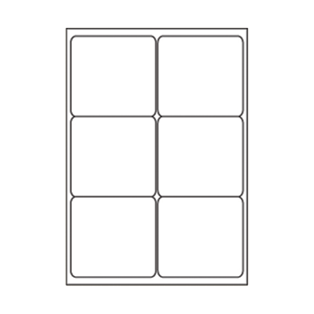 SOREX Self-adhesive White Labels for A4 Printer, 2Χ3 99,1x93,1mm, 6 Labels per Sheet, Pack of 100 Sheets