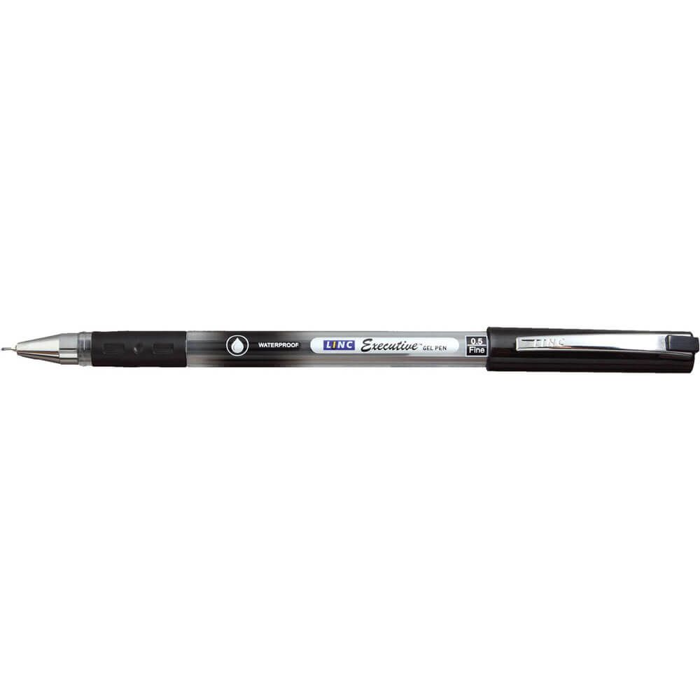Gel pen LINC Executive/black, box 12pcs