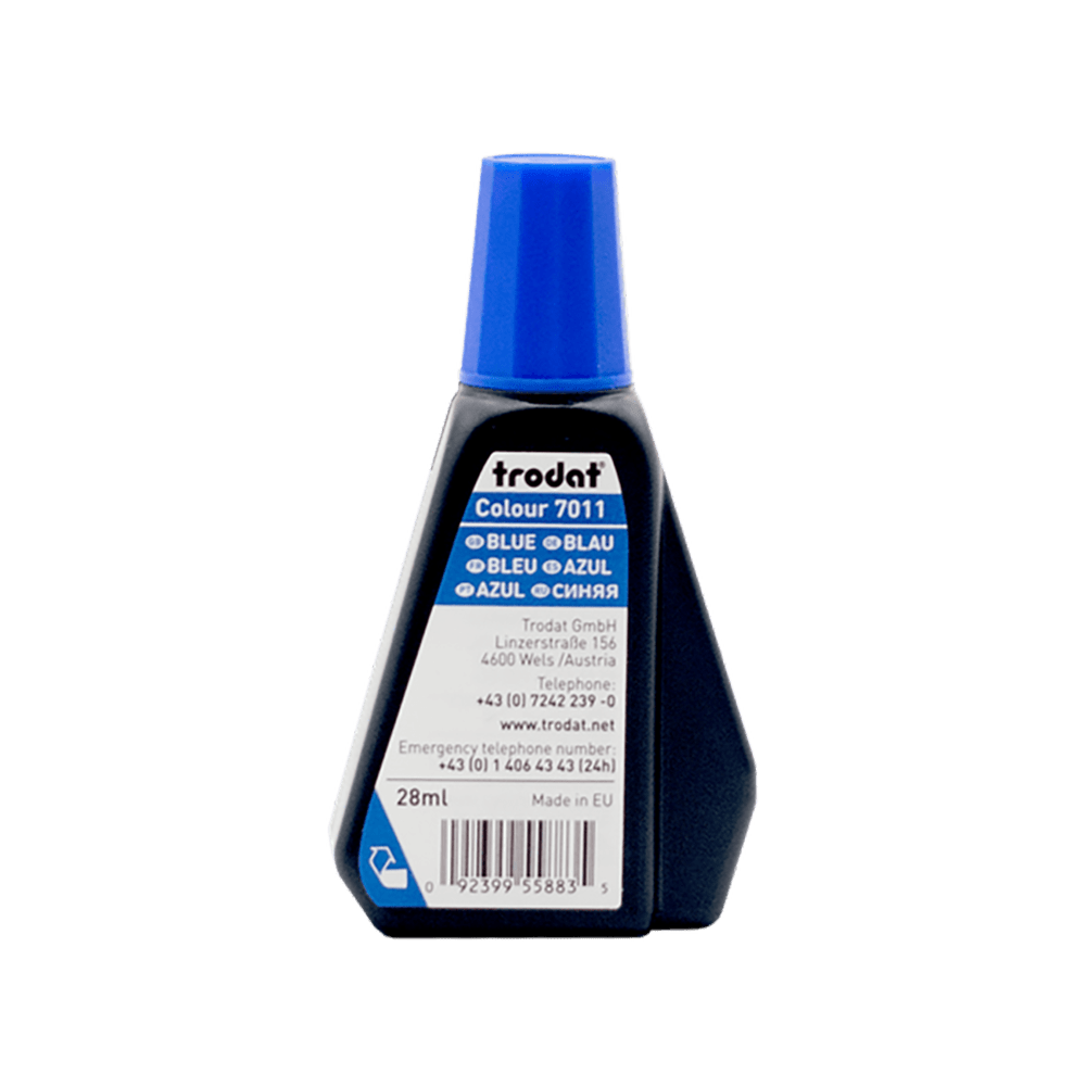 TRODAT Μελάνι Ταμπόν 28ml 7011 Μπλε