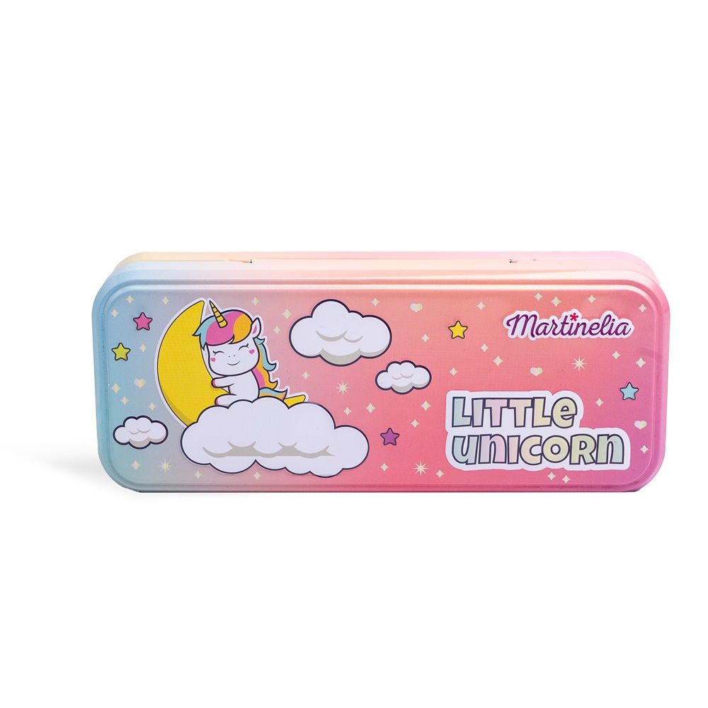 Perfect Traveller Tin Case with Cosmetics LITTLE UNICORN with 3 Levels