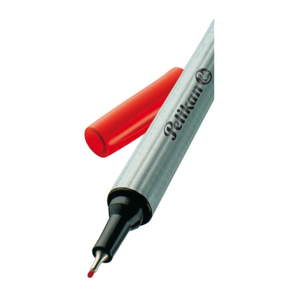 PELIKAN Firm Ink Tip 0.4mm Fineliner 96 Red - 10pcs Package