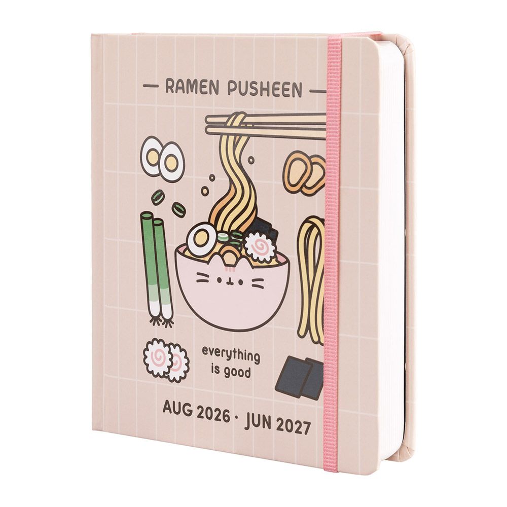 Hardcover School Daily Agenda 11 Months 2026/2027 14X16cm PUSHEEN