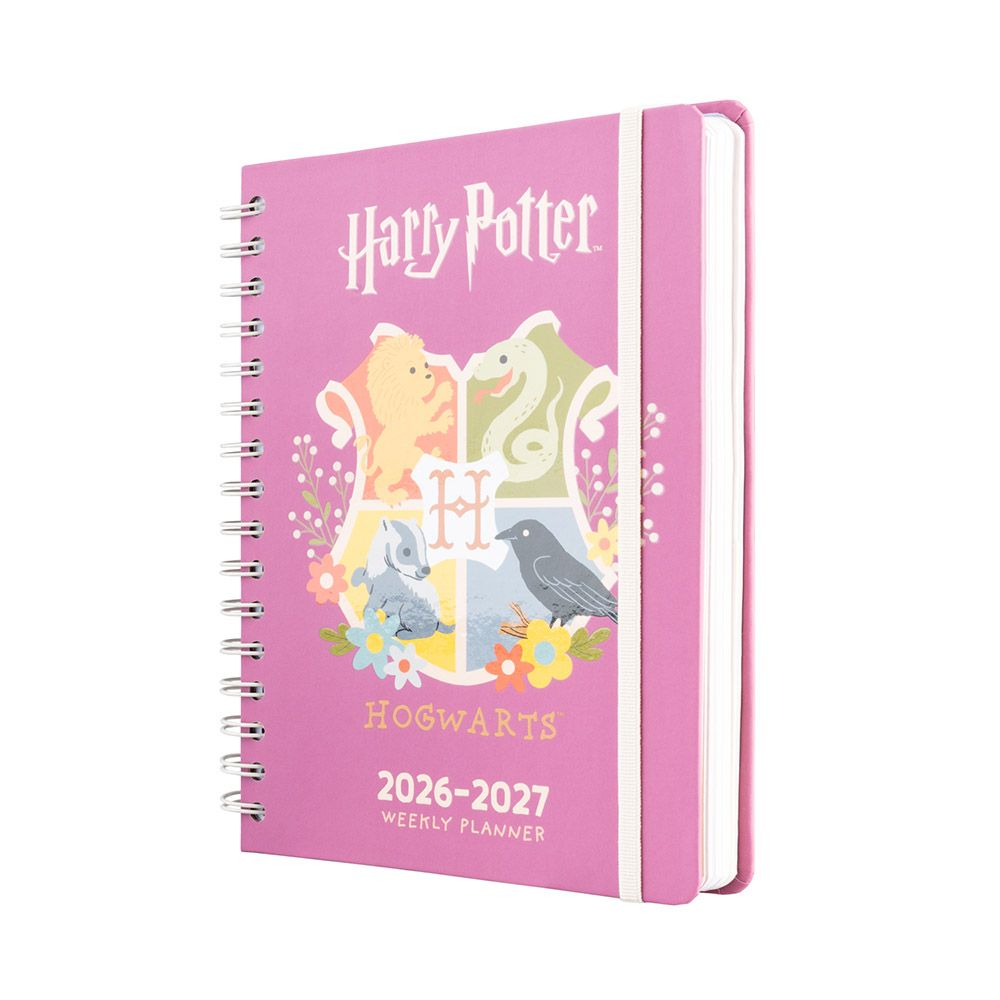 Hardcover Wire-O School Week-View Agenda 12 Months 2026/2027 15X21cm HARRY POTTER