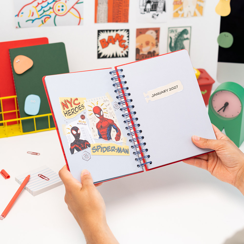 Academic Diary Week to View 2026/2027 12 Months A5/14.8Χ21cm MARVEL SPIDERMAN