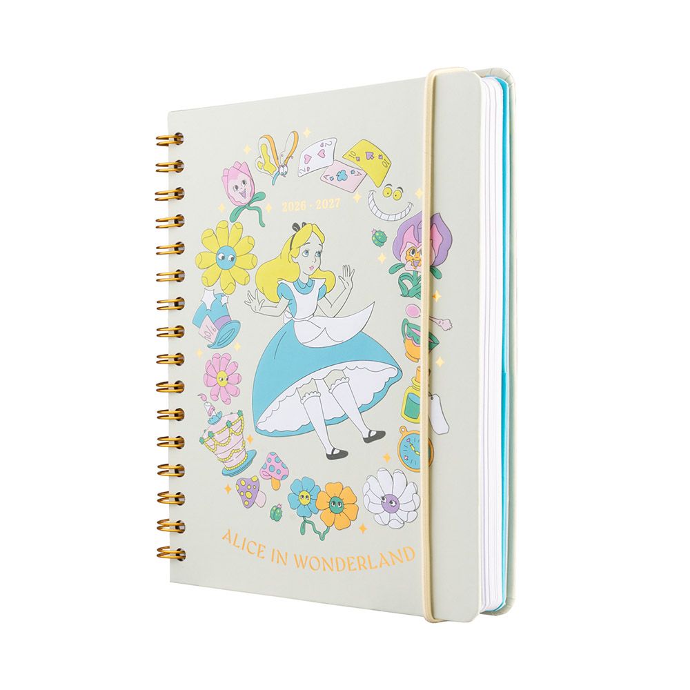Academic Diary Week to View 2026/2027 12 Months A5/14.8Χ21cm DISNEY Alice in Wonderland