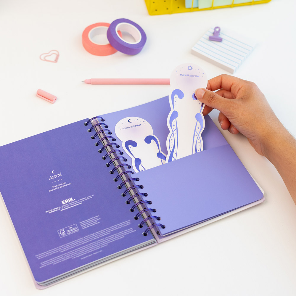 Hardcover Wire-O School Week-View Agenda 12 Months 2026/2027 15X21cm ASTRAL