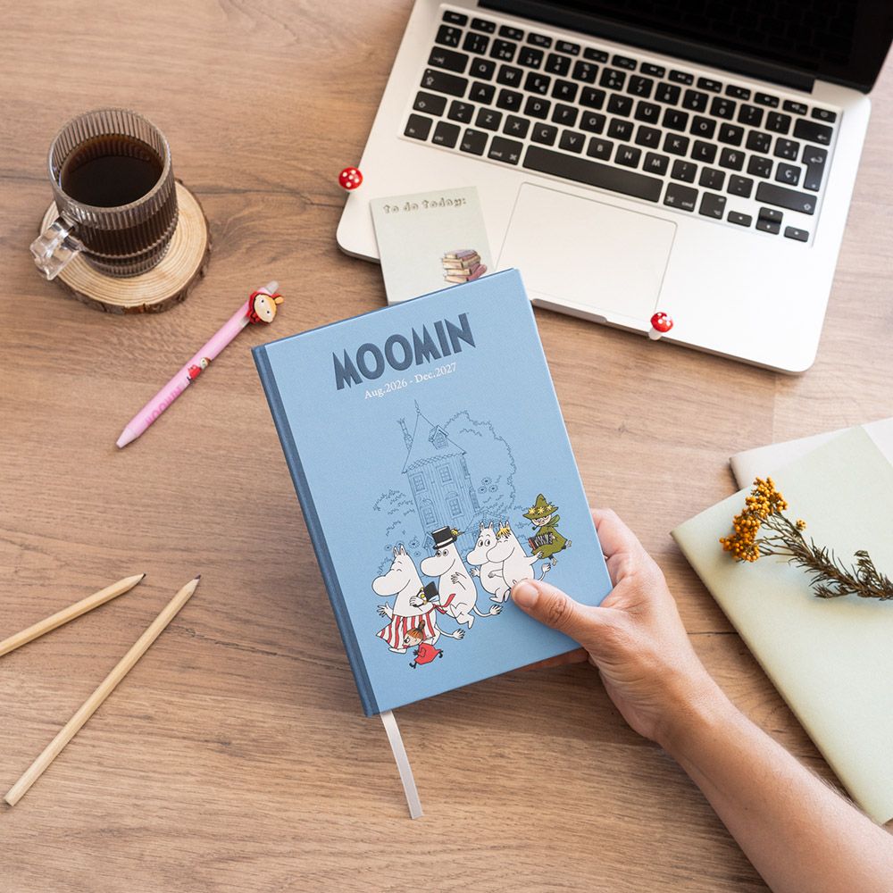 Hardcover School Weekly Agenda 17 Months 2026/2027 A5/15X21cm MOOMIN