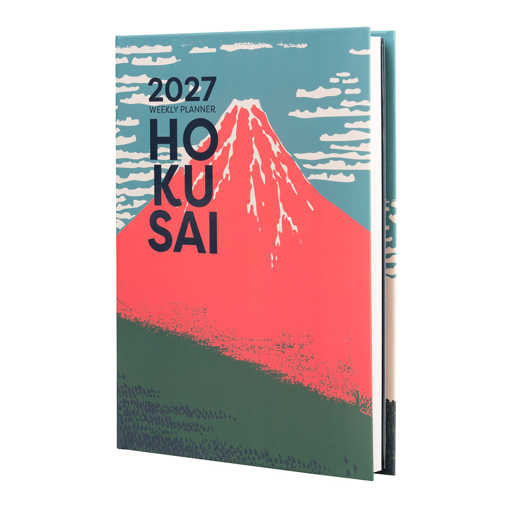 Hardcover School Weekly Agenda 17 Months 2026/2027 A5/15X21cm HOKUSAI