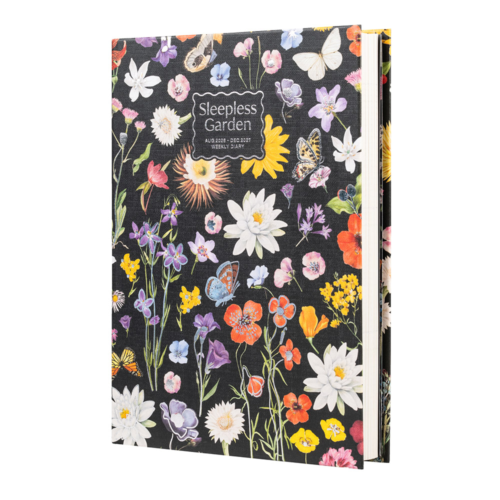 Hardcover School Weekly Agenda 17 Months 2026/2027 A5/15X21cm SLEEPLESS GARDEN